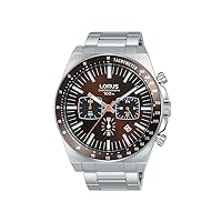 Lorus Sports Mens Analog Quartz Watch with Stainless Steel Bracelet RT349GX9 Silver