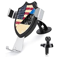 USA and Estonia Retro Flag Novelty Phone Holders for Car Cell Phone Car Mount Hands Free Easy to Install