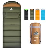Sleeping Bag for Adults Kids, 4 Season Warm Weather Waterproof Lightweight Sleeping Bag, Great for Outdoor Camping, Backpacking & Hiking Sleeping Bag
