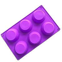 6 Cavity Muffin cup Cake Silicone Mold for Cake Chocolate Panna Cotta Pudding Jelly Baking Soap molds