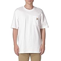 CarharttMenLoose Fit Heavyweight Short-Sleeve Pocket T-ShirtWhiteMedium