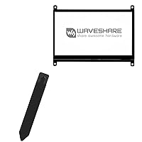 Stylus Pouch Compatible with Waveshare Raspberry Pi 4 Display (7 in) - Stylus PortaPouch, Stylus Holder Carrier Portable Self-Adhesive - Jet Black