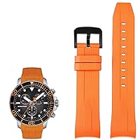 22mm Silicone Watch Bands For Tissot T120417 T120407 Quartz Dial Rubber Sport Men Watch Strap Watchband Waterproof