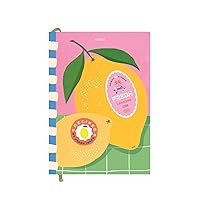 Recipe Journal - Lemon, 153mm x 215mm, Hardback | Preserve Family Traditions | Silk Finish | Well Organised and Durable | Space for Ratings, Cooking Hints & Tips