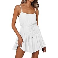 Sexy Dresses for Women, Women's Loose Sweetheart Lace Splicing Short Sleeveless 2024, S XXL