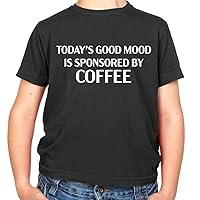 Today's Good Mood Sponsored by Coffee - Childrens/Kids Crewneck T-Shirt