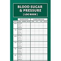 Blood Sugar & Blood Pressure Logbook: Simple Log Book for Blood Pressure and Blood Sugar | 2 Years
