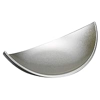 (M) New Crescent Moon Pourer, Silver Stone Grain (Lined with Black Coating), 9.3 x 5.4 x 3.0 inches (23.7 x 13.9 x 7.5 cm), 8.8 oz (250 g), Plyer, Restaurant, Hotel, Commercial Use