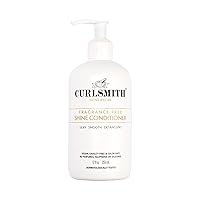 Curlsmith - Shine Conditioner, Gentle and Moisturising, Sensitive, Fragrance Free for All Curl and Hair Types, Vegan (12 fl oz)