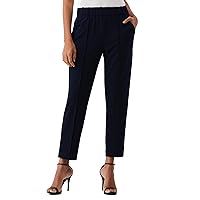 Rafaella Women's Easy Pull On Pants with Stretch Crepe Fabric (Sizes 4 Petite - 24 Plus)