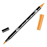 Tombow Dual Brush Pen Art Marker, 933 - Orange, 1-Pack