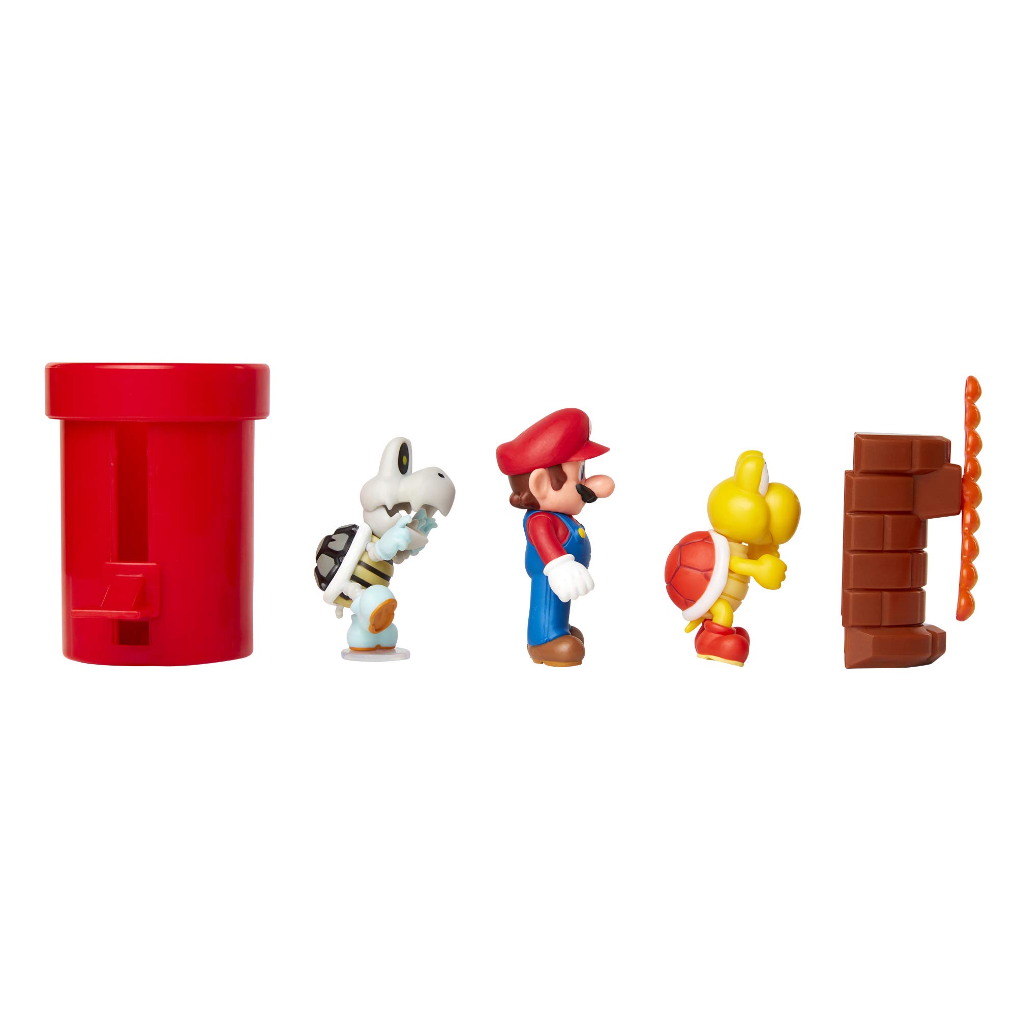 SUPER MARIO Nintendo Dungeon 2.5” Figure Multipack Diorama Set with Accessories