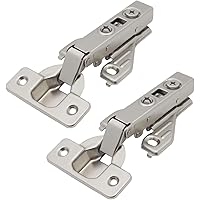 Probrico 24 Pairs Cabinet Hinges Soft Closing Hinges Full Overlay Concealed Face Frame Corner Cabinet Hinges for Kitchen Cabinets