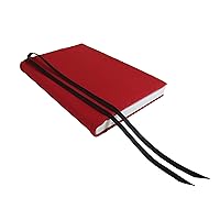 6 Inch Trade Size Paperback Book Cover RED, Stretch Book Cover for 5.5x8.5 to 6x9 Paperbacks and Hardcover Books and Journals, Fabric Book Sleeve Small (Adults)