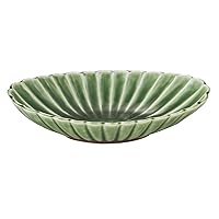 光洋 Pottery Baby's Oval Dish Small Green 56171077