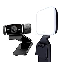 Logitech C922x Pro + Logitech for Creators Litra Glow - The Ultimate Solution for a Professional Look During Video-Calls