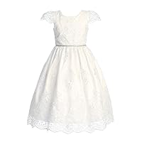 Plus Size First Communion Dress for Girls - 1st Holy Communion Dresses - Vestido Primera Comunion para Niña