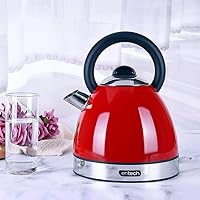 Kettles,Electric Kettle Stainless Steel Electric Kettle Coffee Precise Kettle Boil Teapot Spout 32Mm Fast/Red