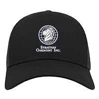 Stratton Oakmont Inc Company Logo Halbmaschige Trucker-Cap-Baseballmütze aus Baumwolle Schwarz