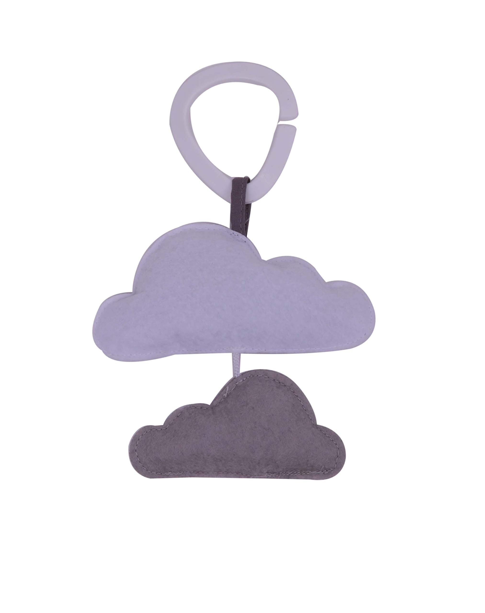 Bacati Clouds in The City Baby Play Gym with Mat, Mint/Grey