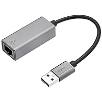 Amazon Basics Aluminum USB 3.0 Gigabit Ethernet Adapter, Gray, 1.97 x 0.83 x 0.59 inches
