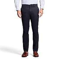 IZOD Men's Performance Stretch Straight Fit Flat Front Chino Pant