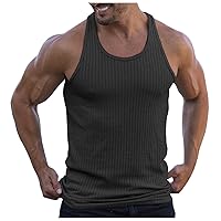 Vest Men's Sleeveless Casual Soft Muscle Shirts Fashion Tank Top Bodybuilding Fitness Vest Top for Men T-Shirt Tank Tops Tee