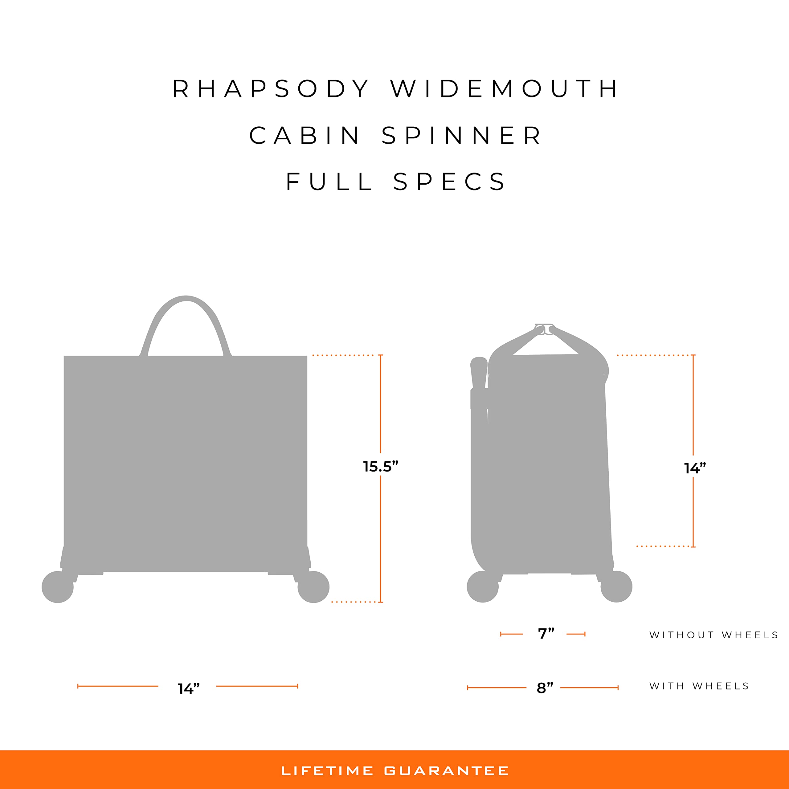 Briggs & Riley Rhapsody Softside Underseat Carry On Cabin Spinner, Plum, Wide 16-Inch