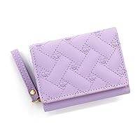 Women Short Wallet PU Leather Credit Card Holder Fashion Zipper Small Coin Purses Change Pocket Business Gift for Girls