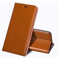 Stent Function Folio Phone Case, for Oneplus 9 Pro (2020) 6.7 Inch Leather TPU Shockproof Bumper Magnetic Flip Cover with Card Slot,Coffee