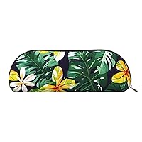 Hawaiian Tropical Leaves Flowers Print Cosmetic Bags For Women,Receive Bag Makeup Bag Travel Storage Bag Toiletry Bags Pencil Case