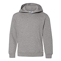 Russell Athletic Youth Dri Power Hooded Pullover Sweatshirt, Oxford,Large