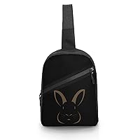 Fat Rabbit Sling Backpack Bag Travel Hiking Daypack Chest Bag Cross Body Shoulder Bag for Men Women