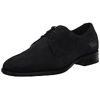 BOSS Men's Colby Smooth Suede Lace Up Derby Dress Shoe Oxford Flat