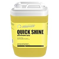 QUICK SHINE Quick Detail Spray 5 Gallons - Waterless Detailer Spray for Car Detailing | Deep Gloss Car Wax Booster & Clay Lubricant | Removes Dust, Smudges, Fingerprints & Other Contaminants, Yellow, 640.00 Fl Oz (Pack of 1)