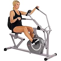 Compact Performance Recumbent Bike with Dual Motion Arm Exercisers, Quick Adjust Seat & Optional Exclusive SunnyFit App Enhanced Bluetooth Connectivity