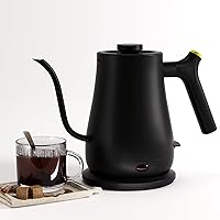 Electric Kettle Gooseneck,0.9L 1200W Tea Coffee Water Heater, 304 Stainless Steel Water Boiler Fast Heating with Auto Shut Off Boil-Dry Protection,30 fl oz