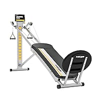Total Gym XLS Men/Women Universal Total Body Training Home Gym Workout Machine with Squat Stand, Leg Pull, 2 Ankle Cuffs, and Exercise Chart