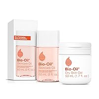 Dry Skin Travel Skincare Bundle - 1.7 Oz Skincare Oil and 2 Oz Dry Skin Gel