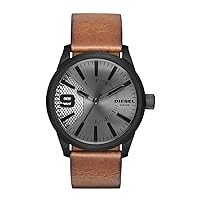 Diesel Rasp Men's Watch with Stainless Steel, Leather, or Silicone Band
