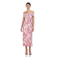 JS Collections Women's Marina Twist T-Length Dress