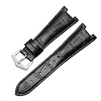 Genuine Leather Watch Band for Patek Philippe 5711 5712G Nautilus Watchs Men and Women Special Notch Watch Strap 25mm*12mm