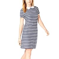 Womens Peter Pan Collar A-Line Dress