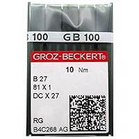 100 Pk. Groz-Beckert B27, DCX27 Industrial Overlock Sewing Machine Needles-Size 16