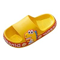 Kids Slippers Size 1 New Dinosaur Children Slippers Cute Cartoon Beach Slippers for Kids PVC Non Slip Boys House Memory