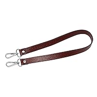VanEnjoy Full Grain Leather Replacement Strap Shoulder Bag Purse, 0.98 inch Width Gold Hardware(Brownish Red-Silver Locks)