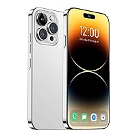 WV LeisureMaster A14pro Max Unlocked Phone, 6+256GB Android 13.0 Smartphone, 6.82-inch HD Screen, Dual SIM, Dual Standby, 6000 mAh Battery, 64MP Camera, 2796 * 1290 Resolution 5g Phone（White）