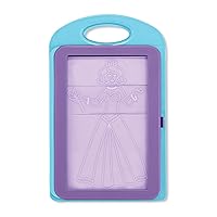 Princess Design Activity Kit - 9 Double-Sided Plates, 4 Colored Pencils, Rubbing Crayon