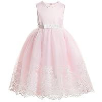 Miama Pink Satin Tulle Wedding Flower Girl Dress Junior Bridesmaid Dress