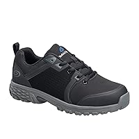 Nautilus Zephyr Men's Athletic Work Shoe by FSI: Oil and Slip Resistant, Aluminum Alloy Safety Toe Cap, Static Disspative, N1312- Black, Size 10 Medium